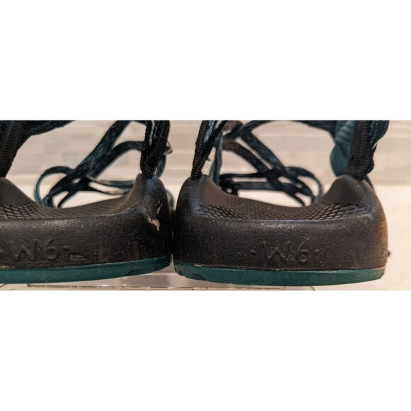 Women's Chaco ZX/2 Classic Sandals - Angular Teal/Black/White Strappy Outdoor 6 - Picture 6 of 9